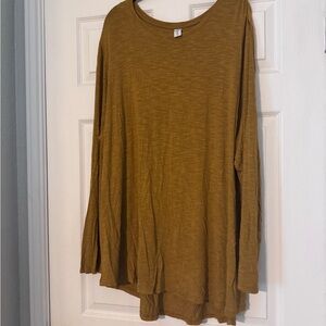 Old Navy Women's Olive Long Sleeve Top
